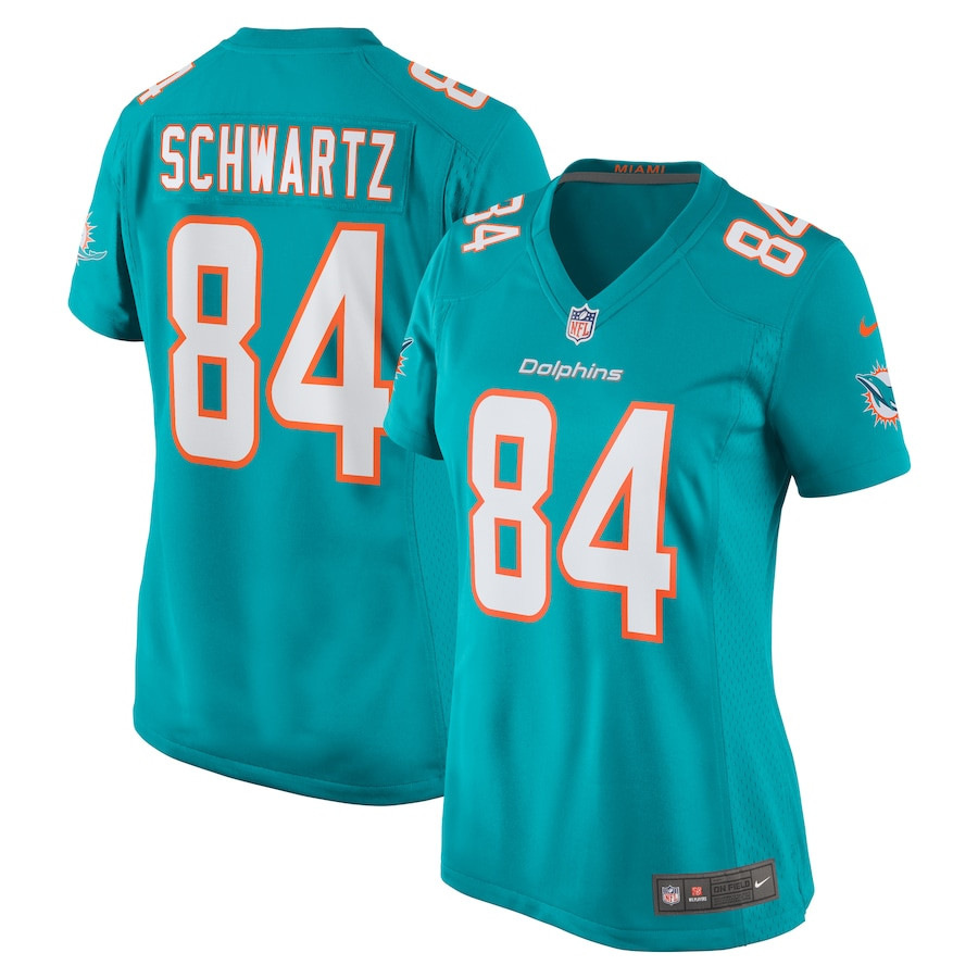 Anthony Schwartz 84 Miami Dolphins Game Women Jersey - Aqua JS7656 nicesnker