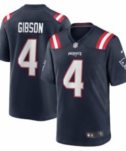 Antonio Gibson 4 New England Patriots Game Men Jersey - Navy JS9805 nicesnker