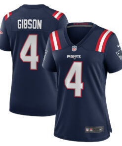 Antonio Gibson 4 New England Patriots Women's Game Jersey - Navy JS2209 nicesnker