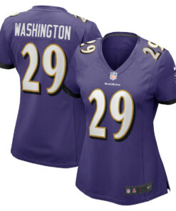 Ar'Darius 29 Washington Baltimore Ravens Women Game Jersey - Purple JS9495 nicesnker