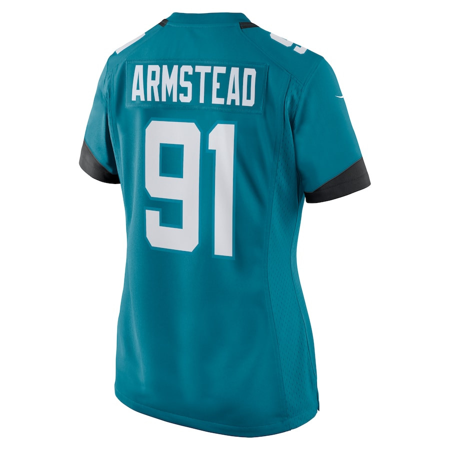 Arik Armstead 91 Jacksonville Jaguars Alternate Game Women Jersey - Teal JS3007 nicesnker - Image 3
