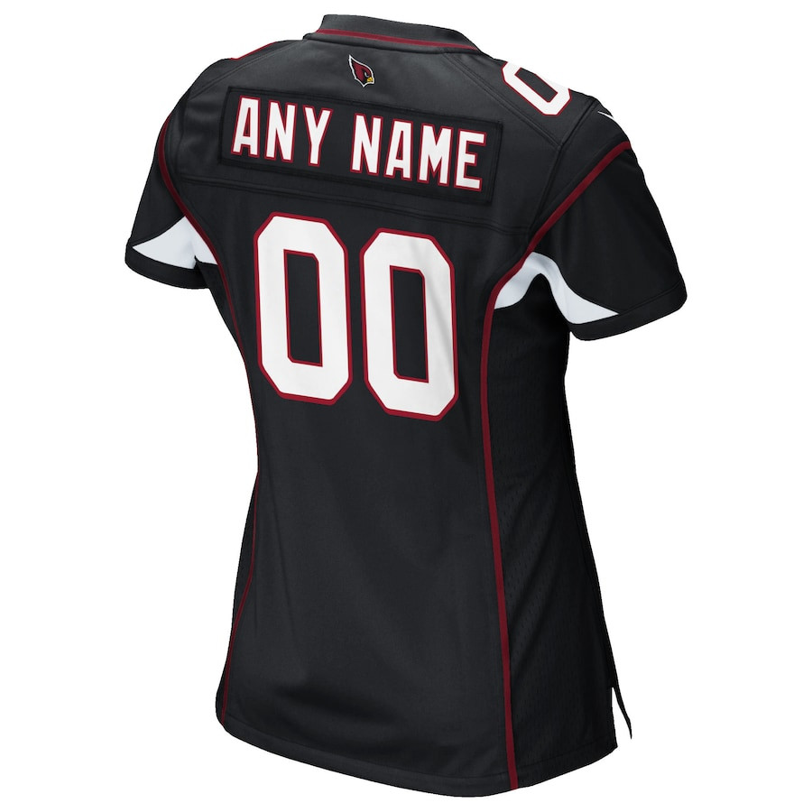 Arizona Cardinals Women Alternate Custom Game Jersey - Black JS8964 nicesnker - Image 3