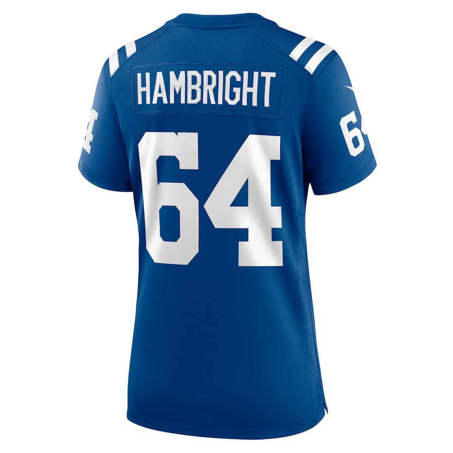 Arlington Hambright 64 Indianapolis Colts Women's Game Jersey - Royal JS1839 nicesnker - Image 3