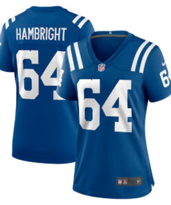 Arlington Hambright 64 Indianapolis Colts Women's Game Jersey - Royal JS1839 nicesnker