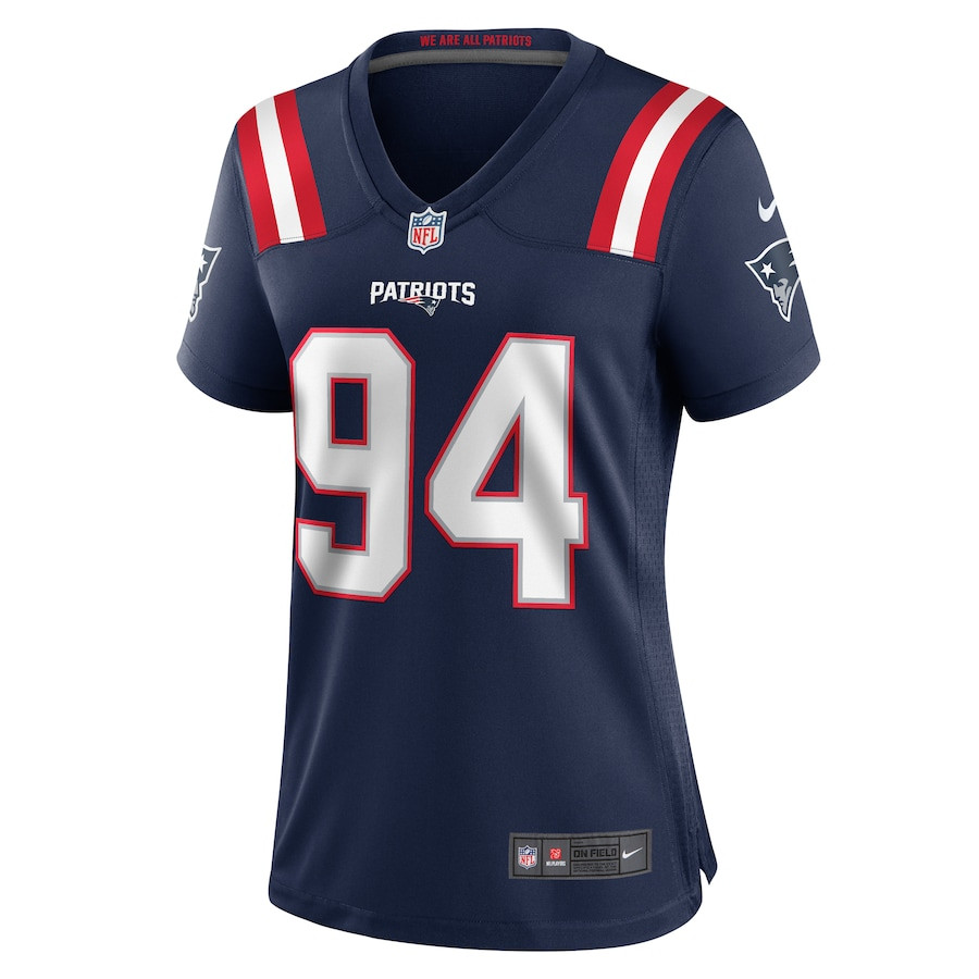 Armon Watts 94 New England Patriots Women's Team Game Jersey - Navy JS5163 nicesnker - Image 2