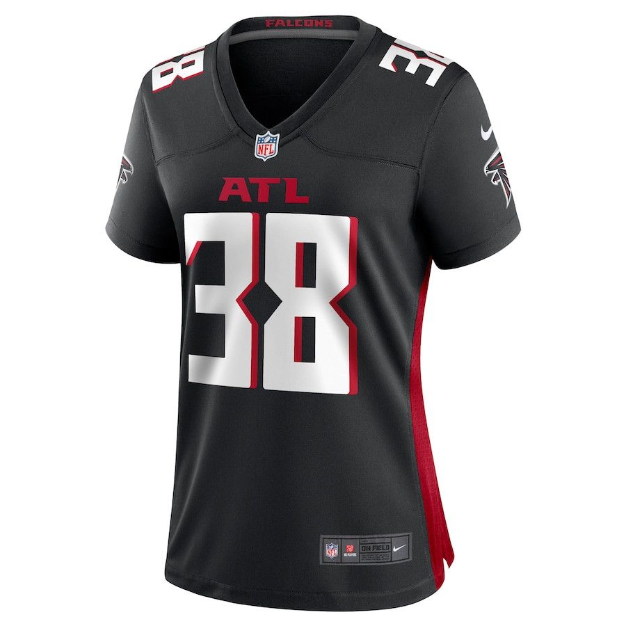 Arnold Tarpley III 38 Atlanta Falcons Women Game Jersey - Black JS5097 nicesnker - Image 2
