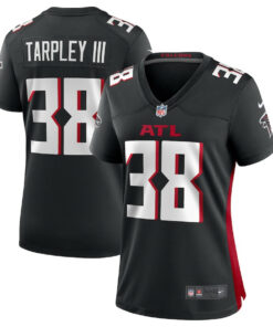 Arnold Tarpley III 38 Atlanta Falcons Women Game Jersey - Black JS5097 nicesnker
