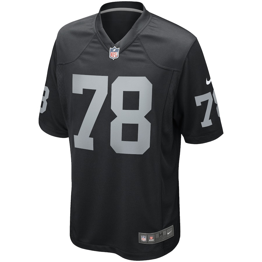 Art Shell 78 Las Vegas Raiders Men Game Retired Jersey - Black JS4163 nicesnker - Image 2
