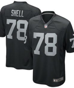 Art Shell 78 Las Vegas Raiders Men Game Retired Jersey - Black JS4163 nicesnker