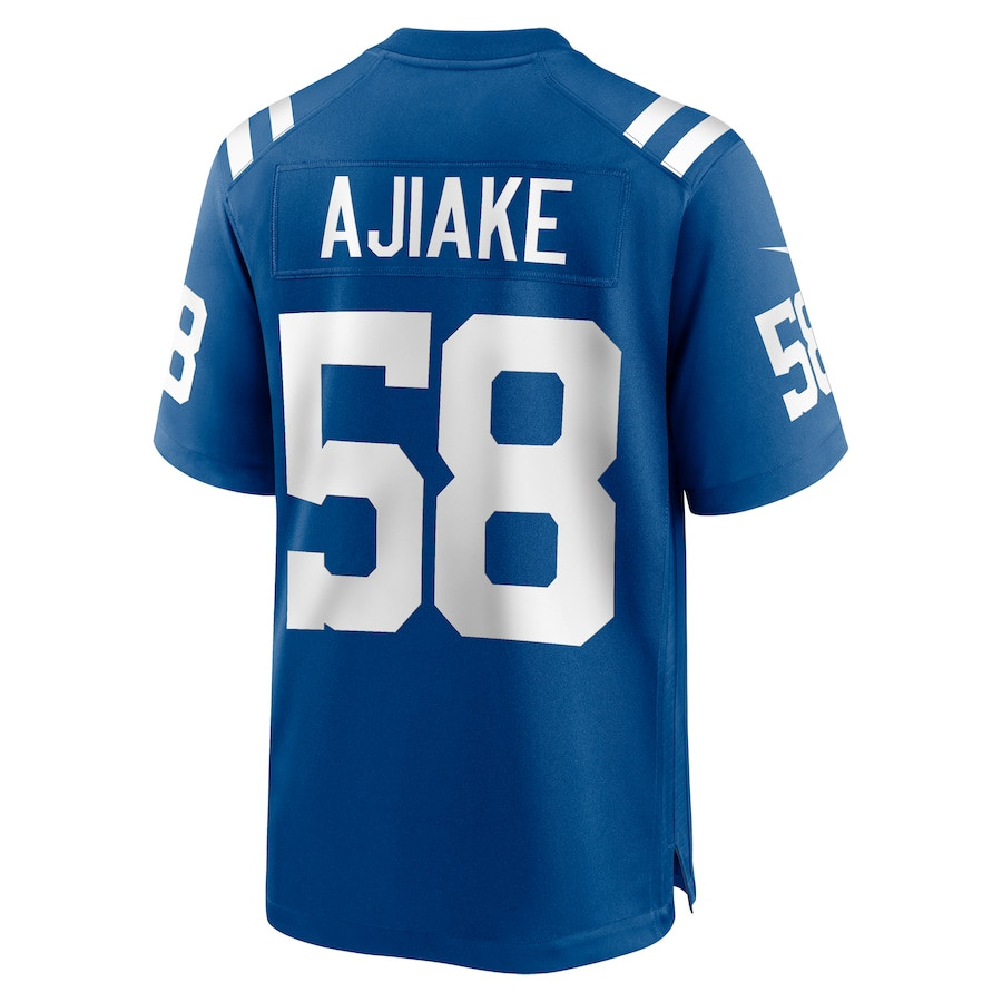 Austin Ajiake 58 Indianapolis Colts Game Men Jersey - Royal JS7128 nicesnker - Image 3