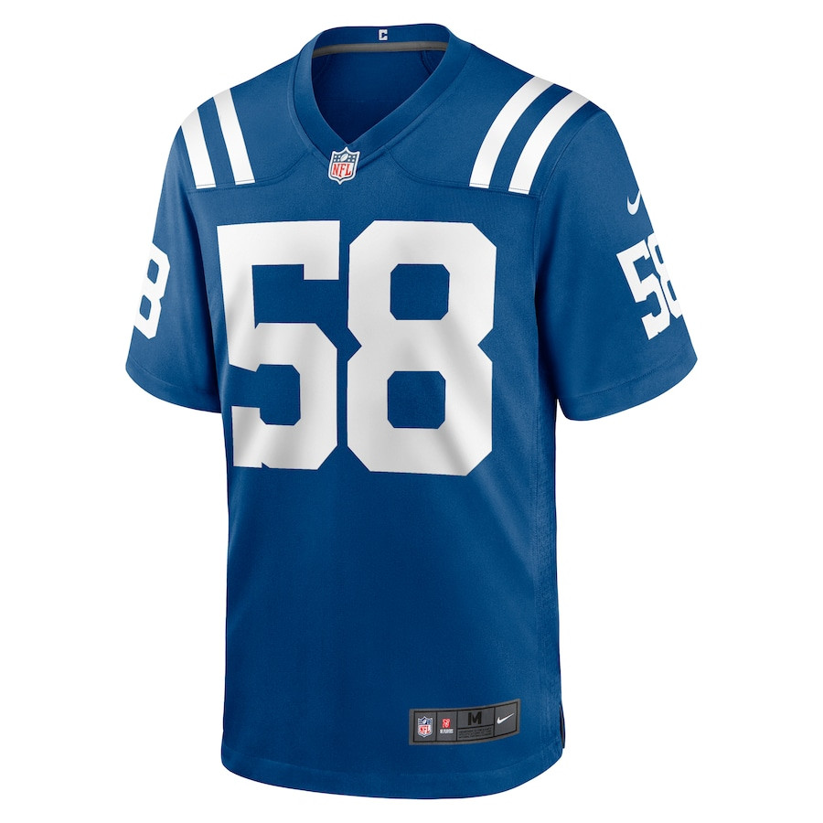 Austin Ajiake 58 Indianapolis Colts Game Men Jersey - Royal JS7128 nicesnker - Image 2