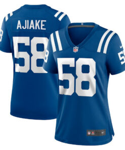 Austin Ajiake 58 Indianapolis Colts Women's Game Jersey - Royal JS6876 nicesnker