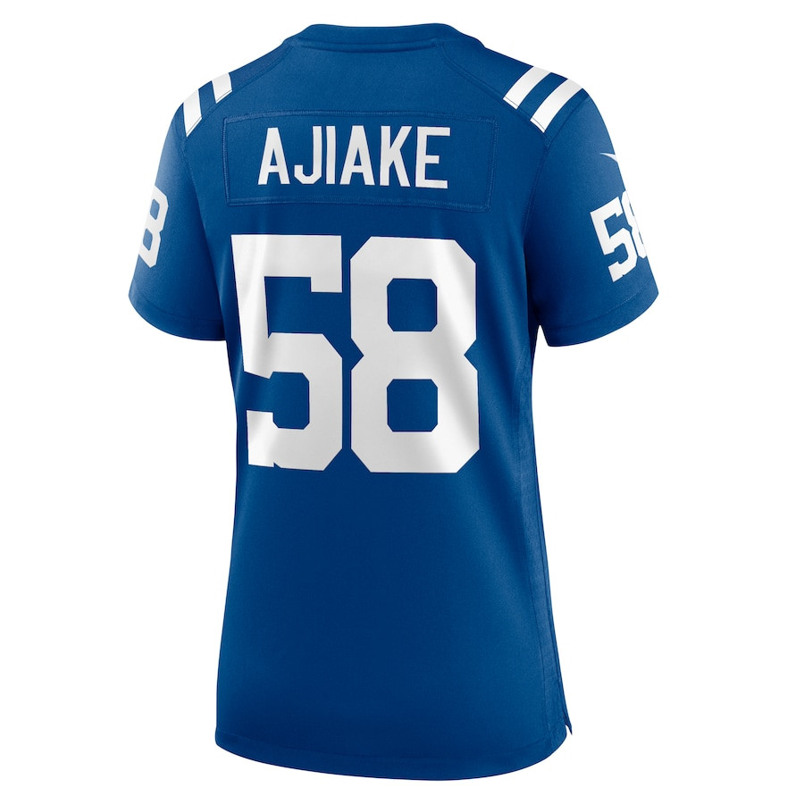 Austin Ajiake 58 Indianapolis Colts Women's Game Jersey - Royal JS6876 nicesnker - Image 3