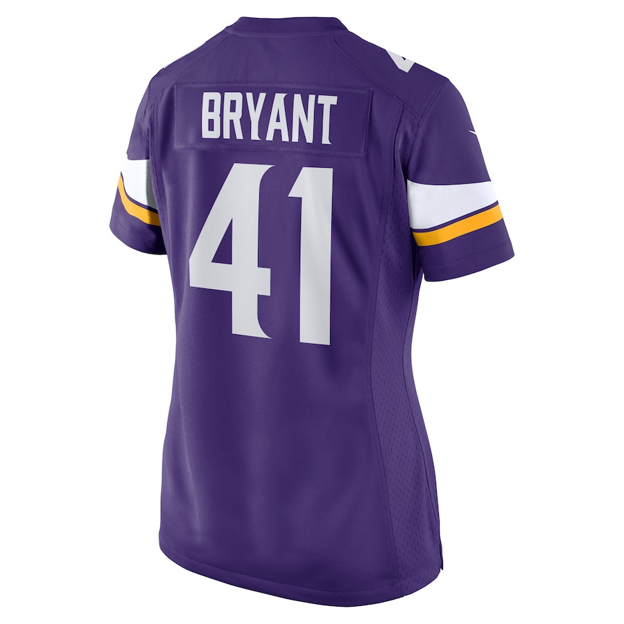 Austin Bryant 41 Minnesota Vikings Women Game Jersey - Purple JS8787 nicesnker - Image 3