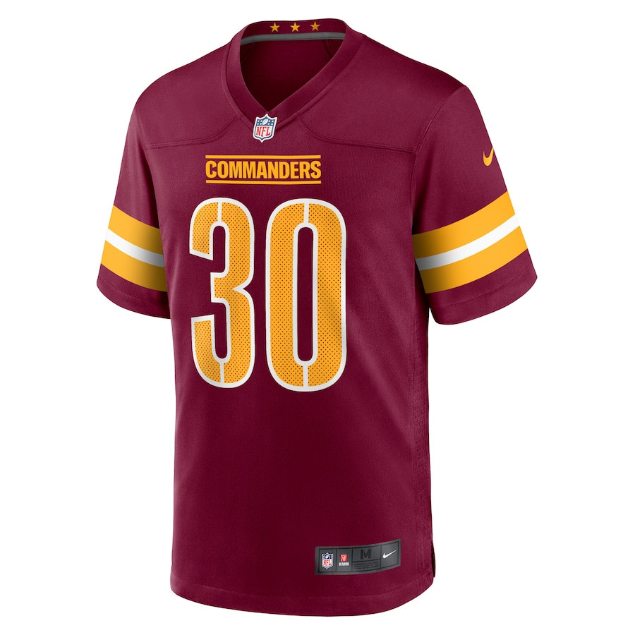 Austin Ekeler 30 Washington Commanders Game Men Jersey - Burgundy JS5649 nicesnker - Image 2