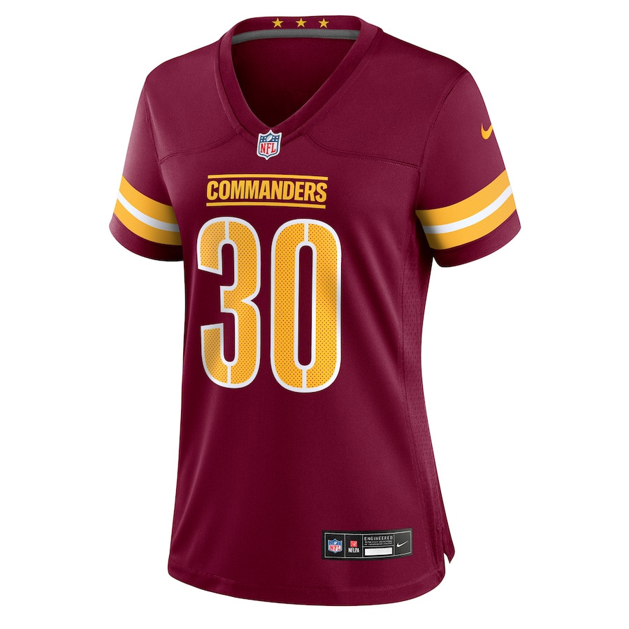 Austin Ekeler 30 Washington Commanders Women's Game Jersey - Burgundy JS5568 nicesnker - Image 2