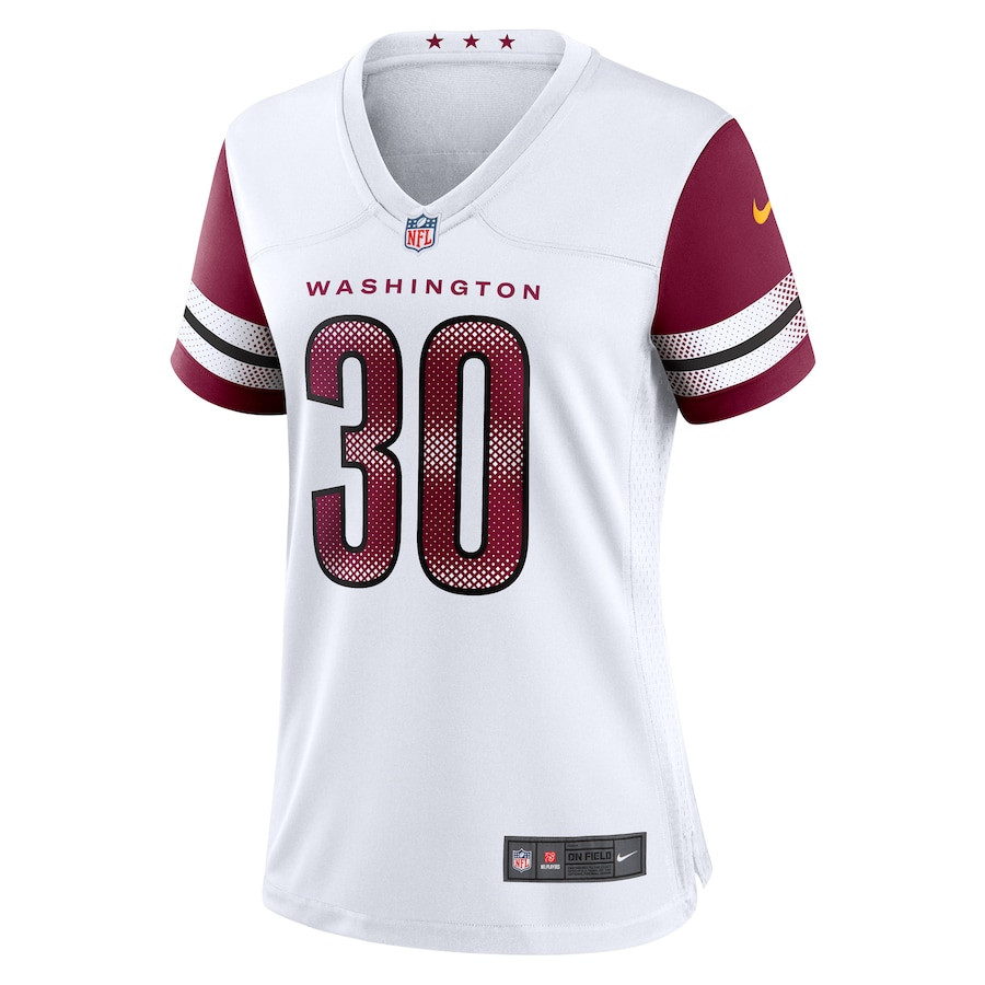 Austin Ekeler 30 Washington Commanders Women's Game Jersey - White JS5563 nicesnker - Image 2