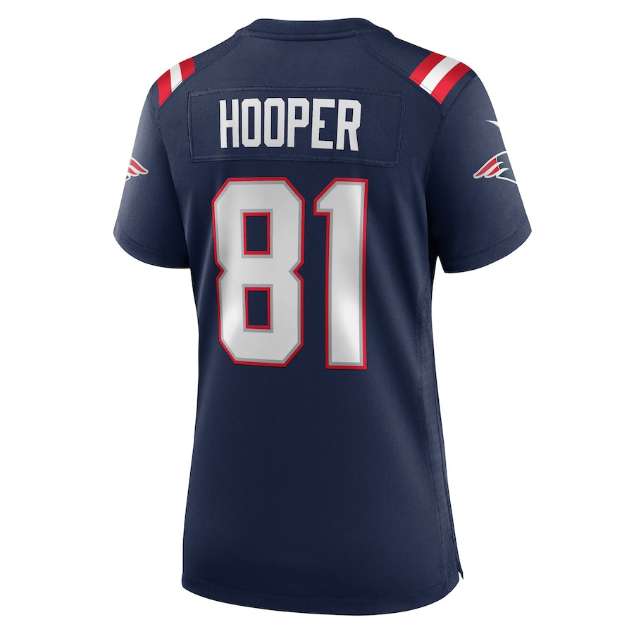 Austin Hooper 81 New England Patriots Women's Team Game Jersey - Navy JS9853 nicesnker - Image 3
