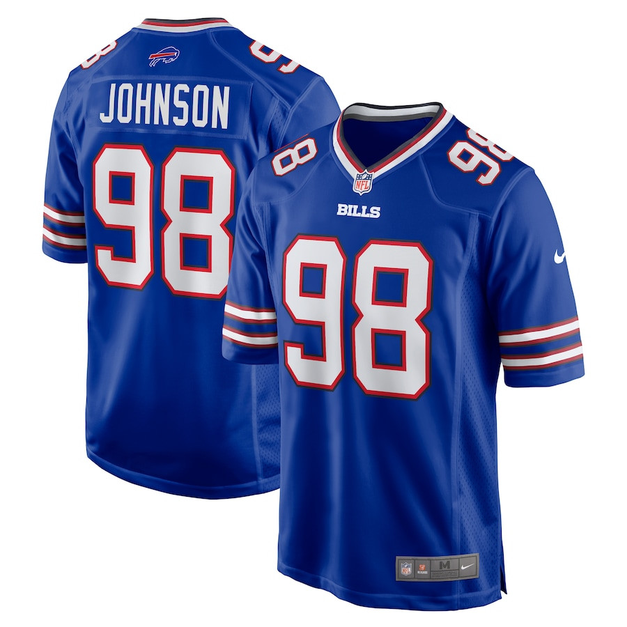 Austin Johnson 98 Buffalo Bills Game Men Jersey - Royal JS1305 nicesnker