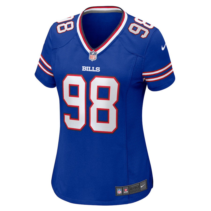 Austin Johnson 98 Buffalo Bills Women's Game Jersey - Royal JS7401 nicesnker - Image 2