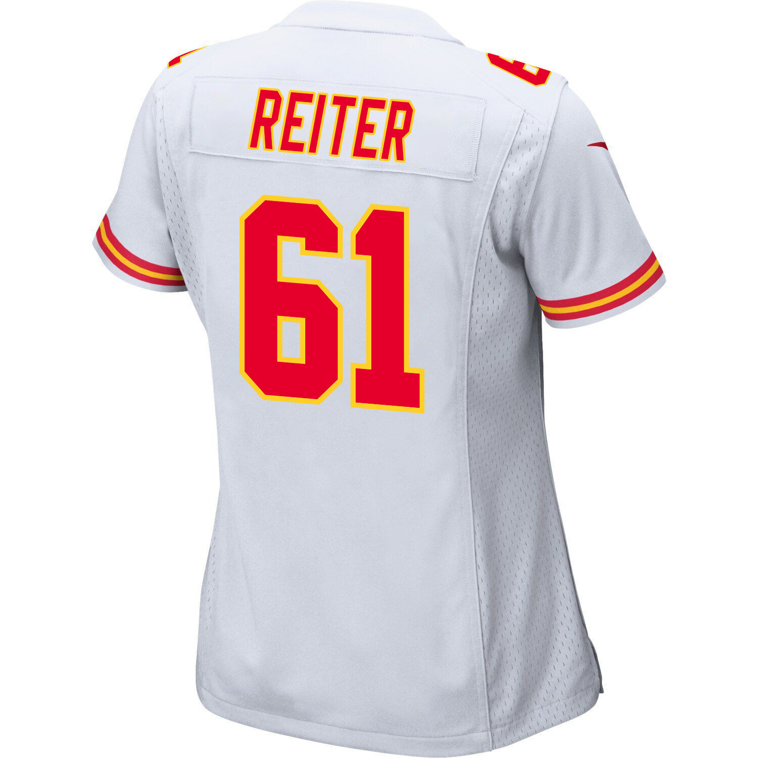 Austin Reiter 61 Kansas City Chiefs Super Bowl LVIII Champions 4X Game Women Jersey - White JS1809 nicesnker - Image 3