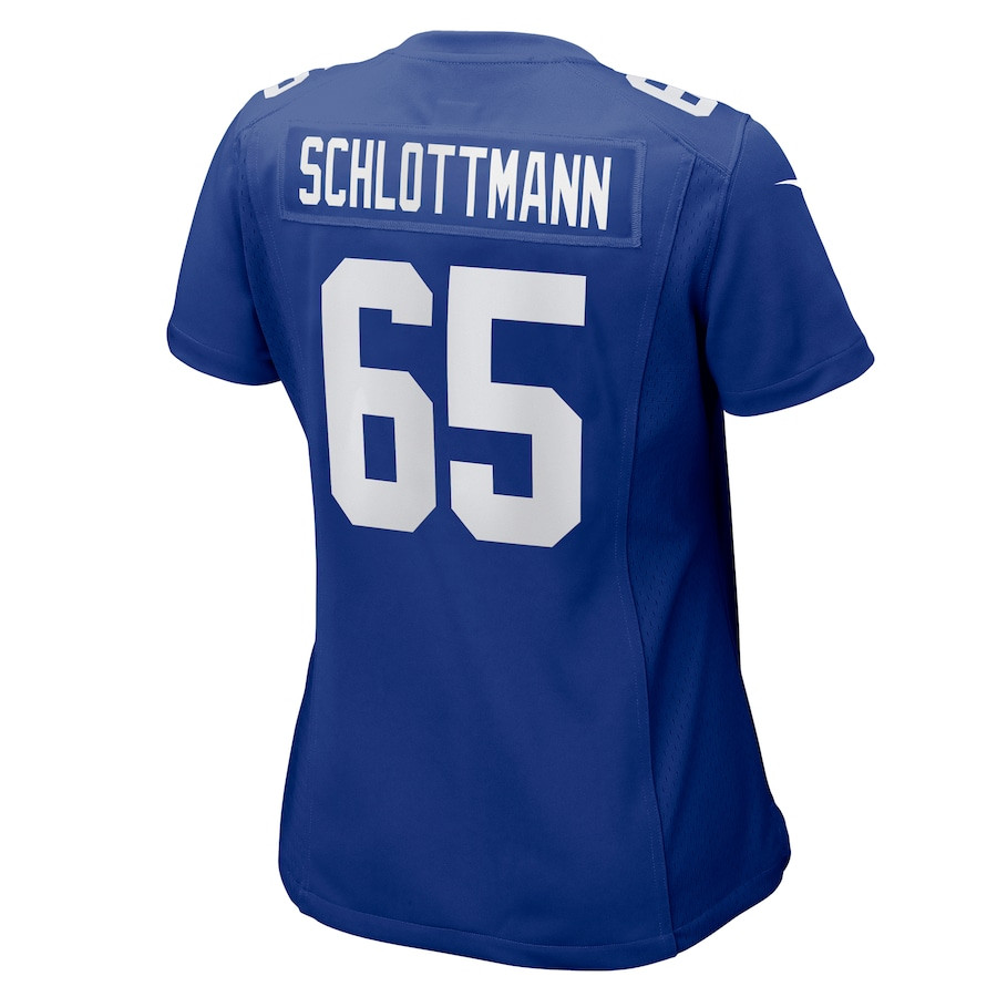Austin Schlottmann 65 New York Giants Women's Game Jersey - Royal JS1925 nicesnker - Image 3