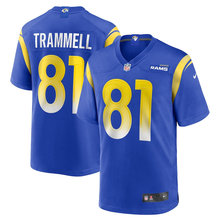 Austin Trammell 81 Los Angeles Rams Game Player Men Jersey - Royal JS5592 nicesnker