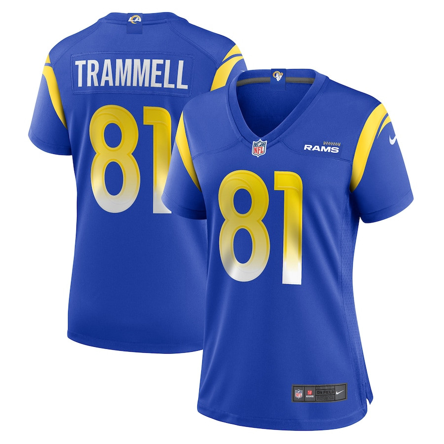Austin Trammell 81 Los Angeles Rams Women's Game Jersey - Royal JS5924 nicesnker