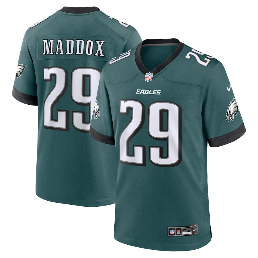 Avonte Maddox 29 Philadelphia Eagles Team Game Men Jersey - Midnight Green JS8877 nicesnker