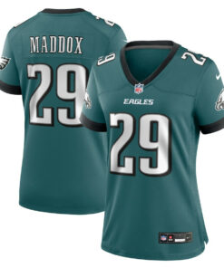 Avonte Maddox 29 Philadelphia Eagles Women's Team Game Jersey - Midnight Green JS7955 nicesnker