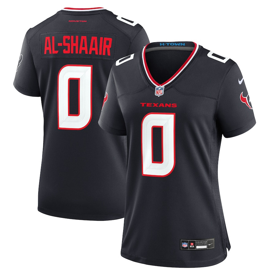 Azeez Al-Shaair 0 Houston Texans Team Game Women Jersey - Navy JS5533 nicesnker