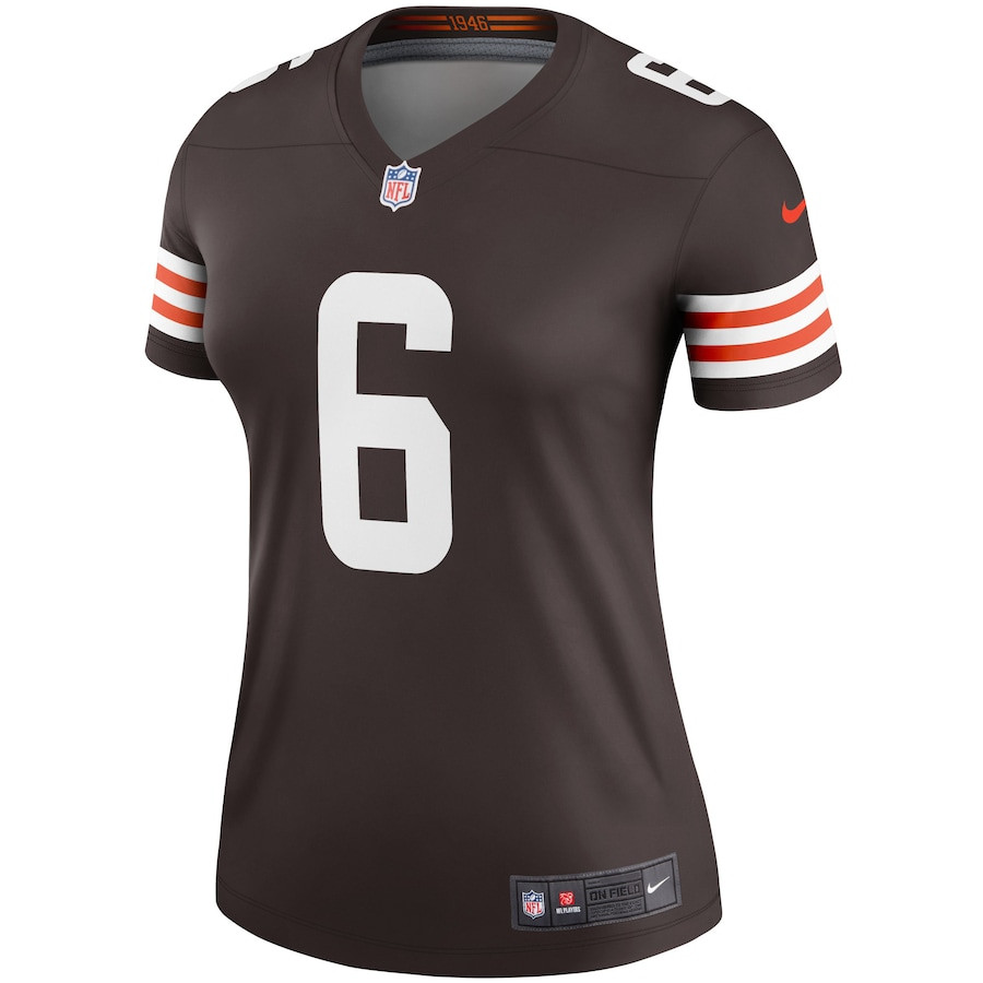 Baker Mayfield 6 Cleveland Browns Women Legend Jersey - Brown JS6897 nicesnker - Image 2