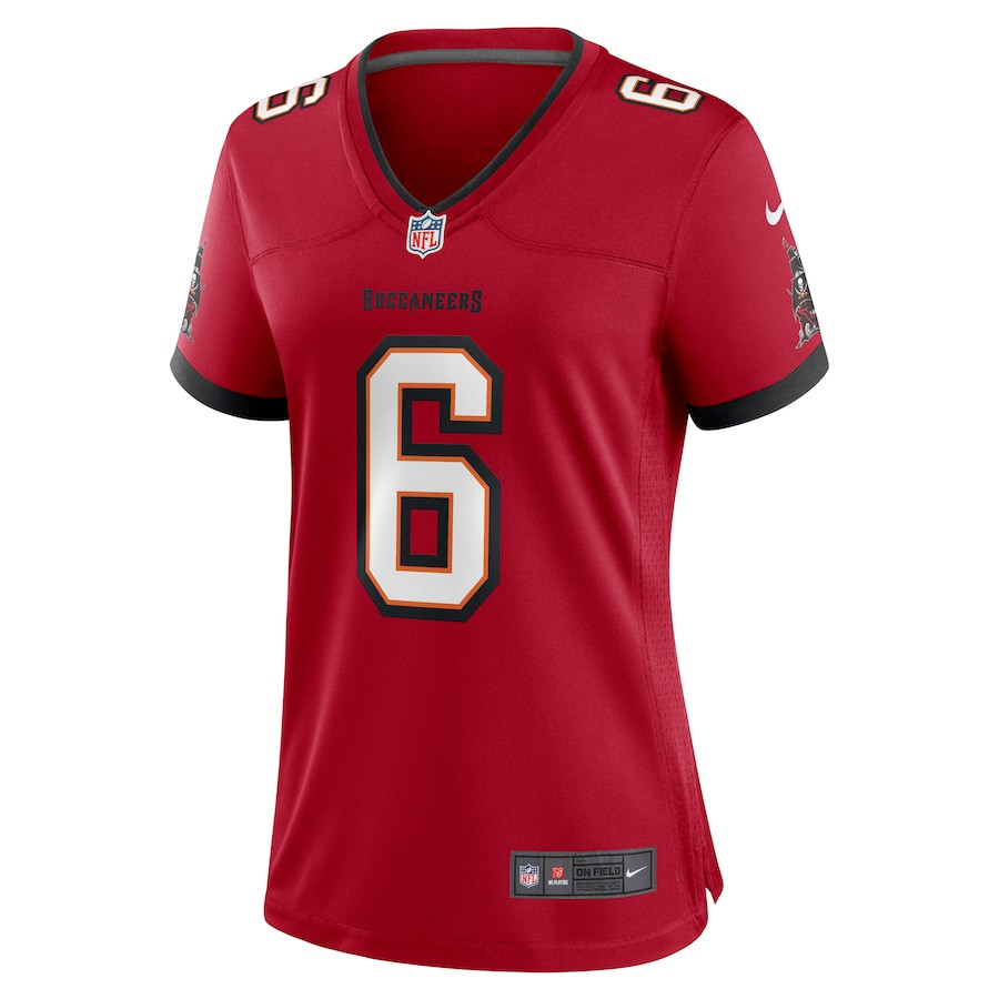 Baker Mayfield 6 Tampa Bay Buccaneers Women Game Jersey - Red JS9973 nicesnker - Image 2