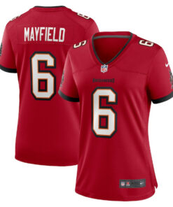 Baker Mayfield 6 Tampa Bay Buccaneers Women Game Jersey - Red JS9973 nicesnker