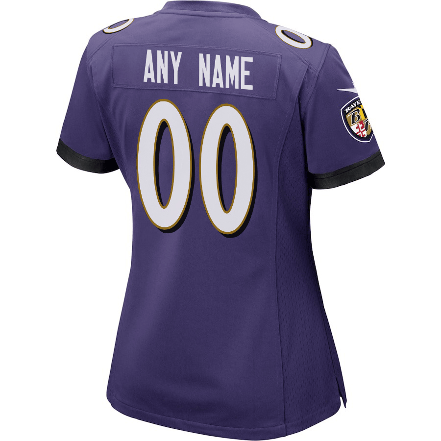 Baltimore Ravens vs. San Francisco 49ers Super Bowl LVIII Matchup Game Custom Women Jersey - Purple JS3540 nicesnker - Image 3