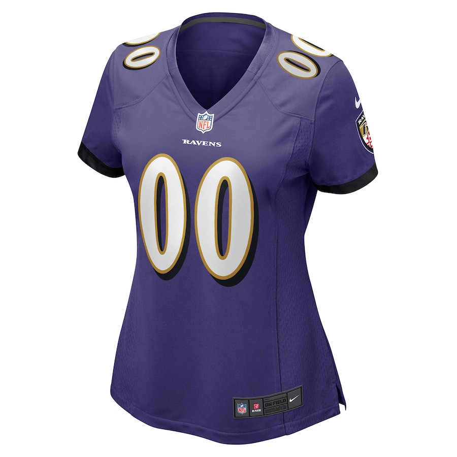 Baltimore Ravens Women Custom Game Jersey - Purple JS2403 nicesnker - Image 2
