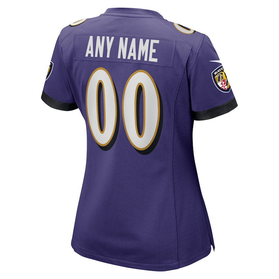 Baltimore Ravens Women Custom Game Jersey - Purple JS2403 nicesnker - Image 3
