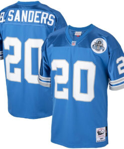 Barry Sanders 20 Detroit Lions 1993 Throwback Men Game Jersey - Blue JS2810 nicesnker