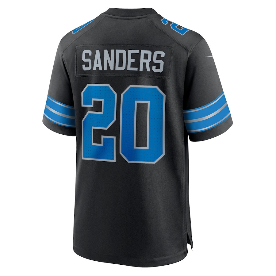 Barry Sanders 20 Detroit Lions 2nd Alternate Retired Player Game Jersey - Black, Men JS2185 nicesnker - Image 3