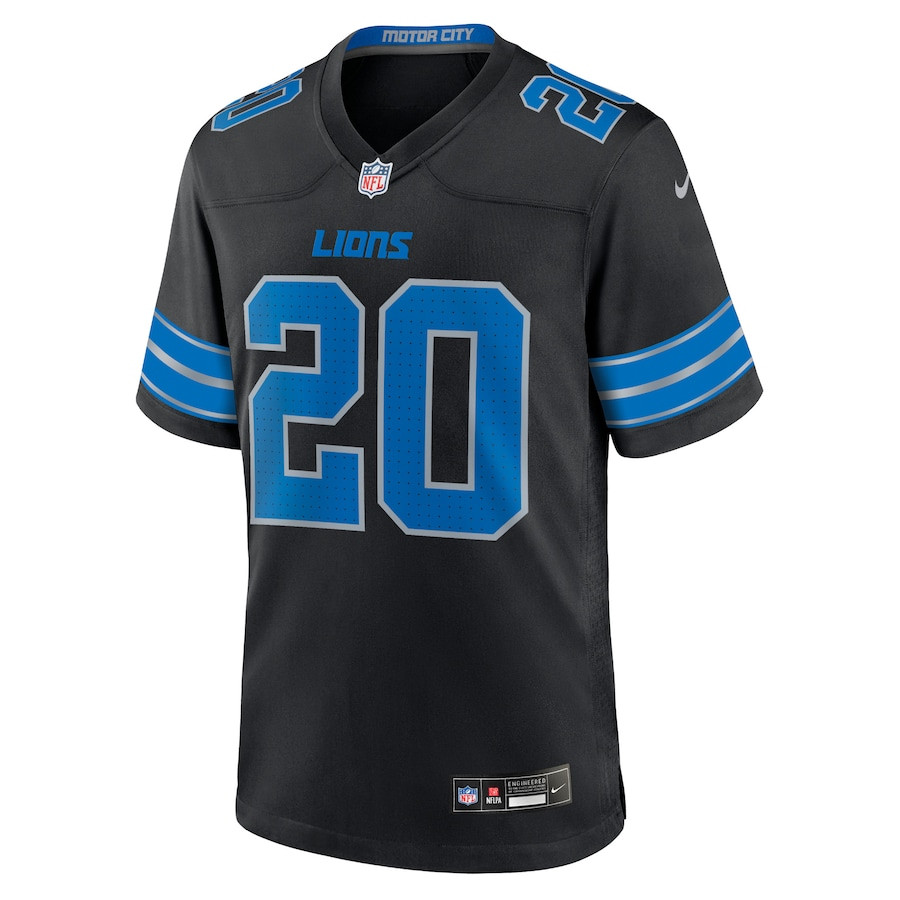 Barry Sanders 20 Detroit Lions 2nd Alternate Retired Player Game Jersey - Black, Men JS2185 nicesnker - Image 2