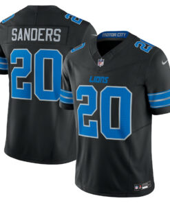 Barry Sanders 20 Detroit Lions 2nd Alternate Vapor F.U.S.E. Limited Jersey - Black JS6400 nicesnker