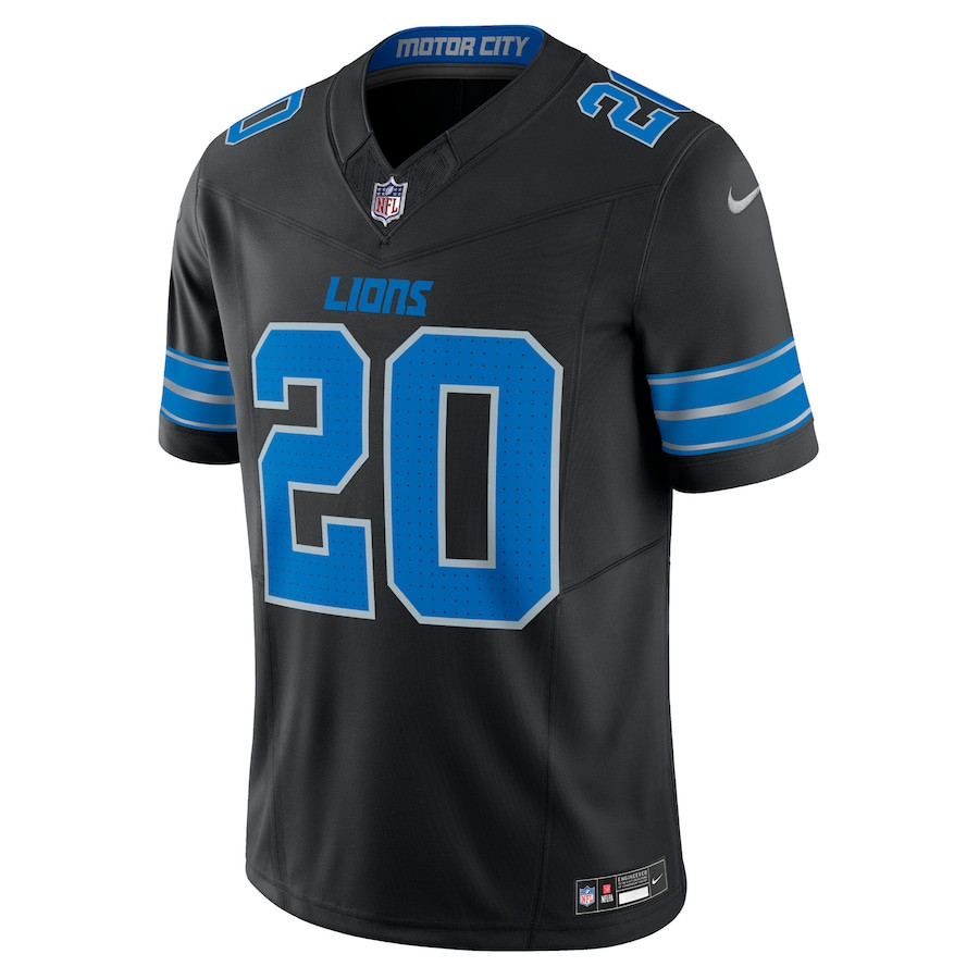 Barry Sanders 20 Detroit Lions 2nd Alternate Vapor F.U.S.E. Limited Jersey - Black JS6400 nicesnker - Image 2