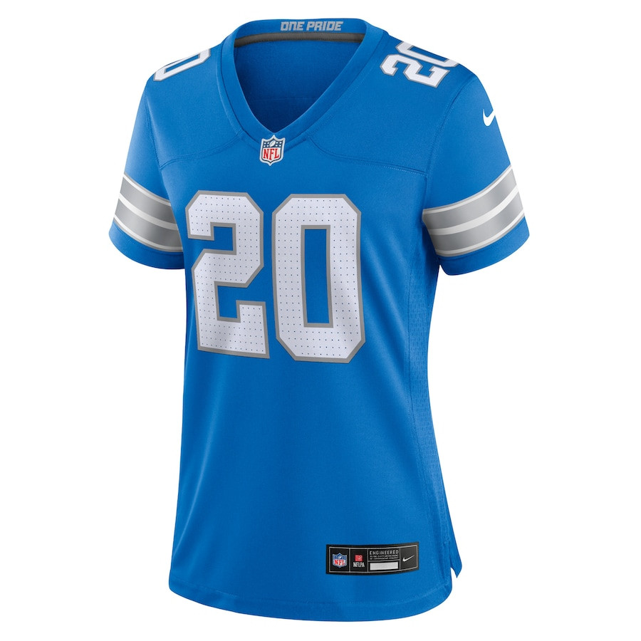 Barry Sanders 20 Detroit Lions Women's Retired Player Game Jersey - Blue JS6970 nicesnker - Image 2