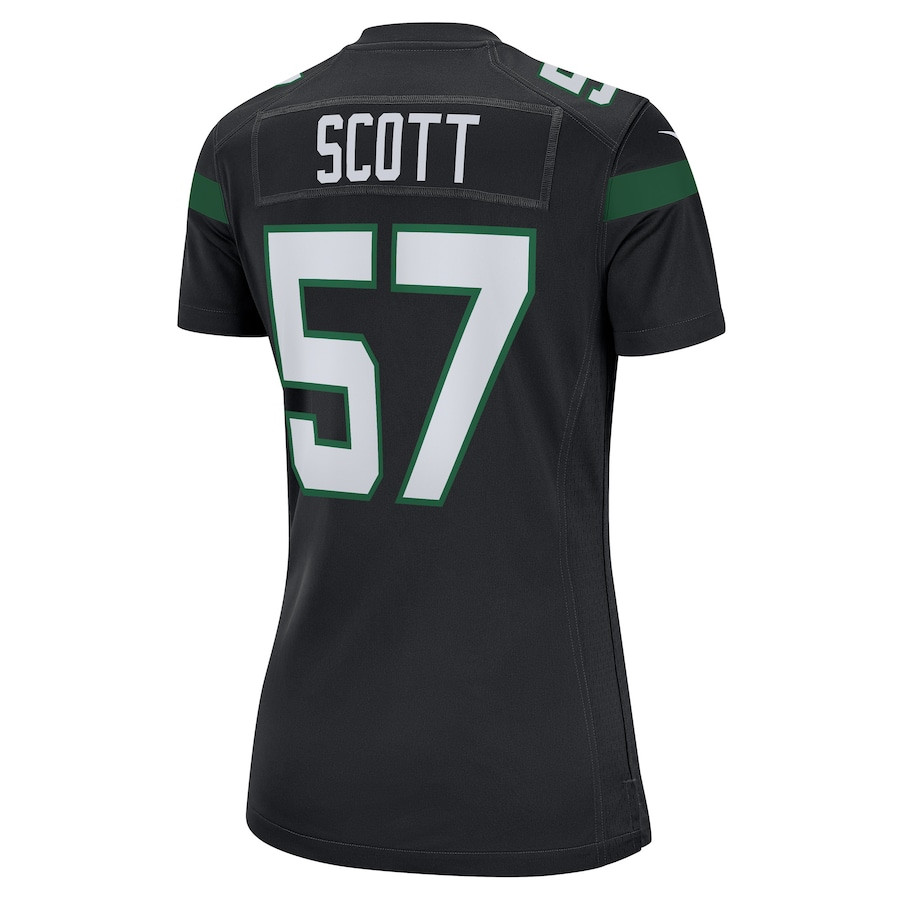 Bart Scott 57 New York Jets Women Retired Jersey - Black JS2311 nicesnker - Image 3