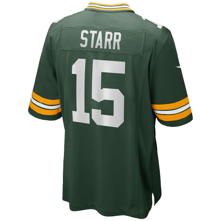 Bart Starr 15 Green Bay Packers Men Game Retired Jersey - Green JS3755 nicesnker - Image 3