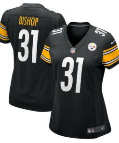 Beanie Bishop 31 Pittsburgh Steelers Women's Game Jersey - Black JS5491 nicesnker