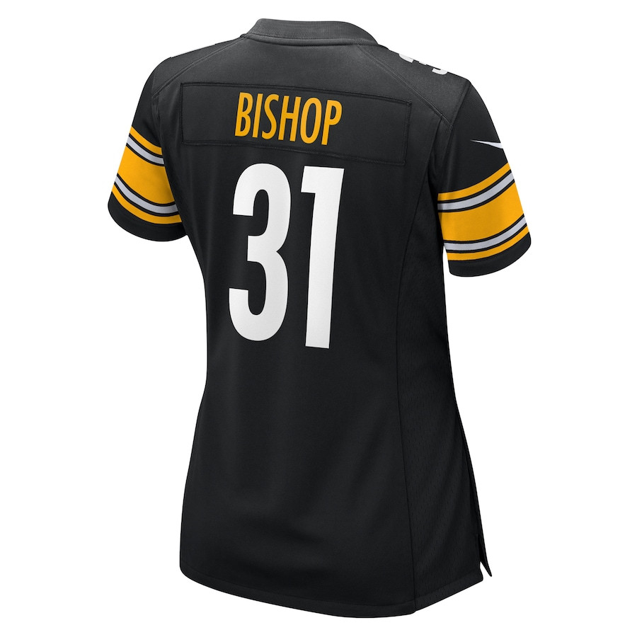 Beanie Bishop 31 Pittsburgh Steelers Women's Game Jersey - Black JS5491 nicesnker - Image 3