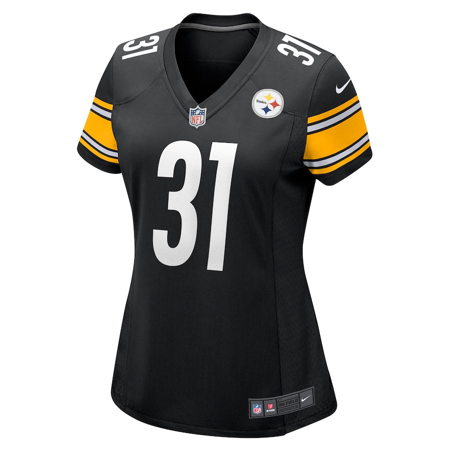 Beanie Bishop 31 Pittsburgh Steelers Women's Game Jersey - Black JS5491 nicesnker - Image 2