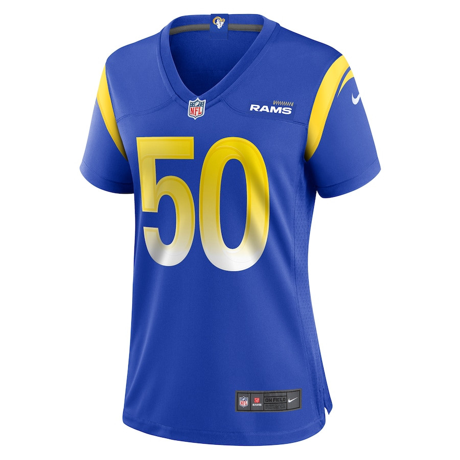 Beaux Limmer 50 Los Angeles Rams Game Women Jersey - Royal JS7020 nicesnker - Image 2