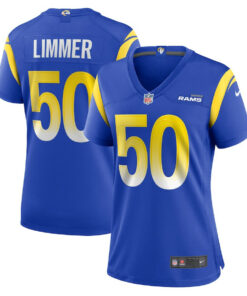 Beaux Limmer 50 Los Angeles Rams Game Women Jersey - Royal JS7020 nicesnker